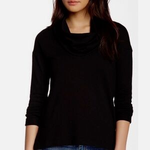 James Perse Cowl Neck French Terry Top, EUC